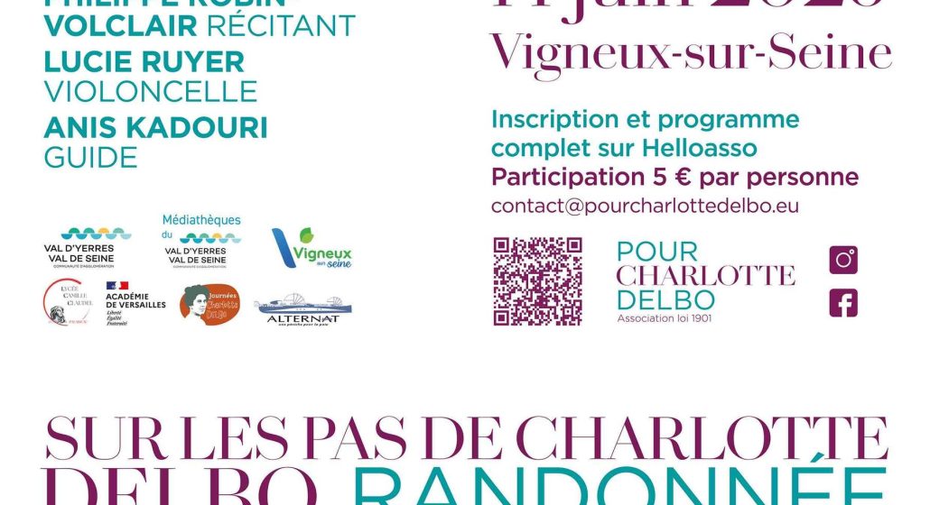 Affiche Sur les pas de Charlotte Delbo